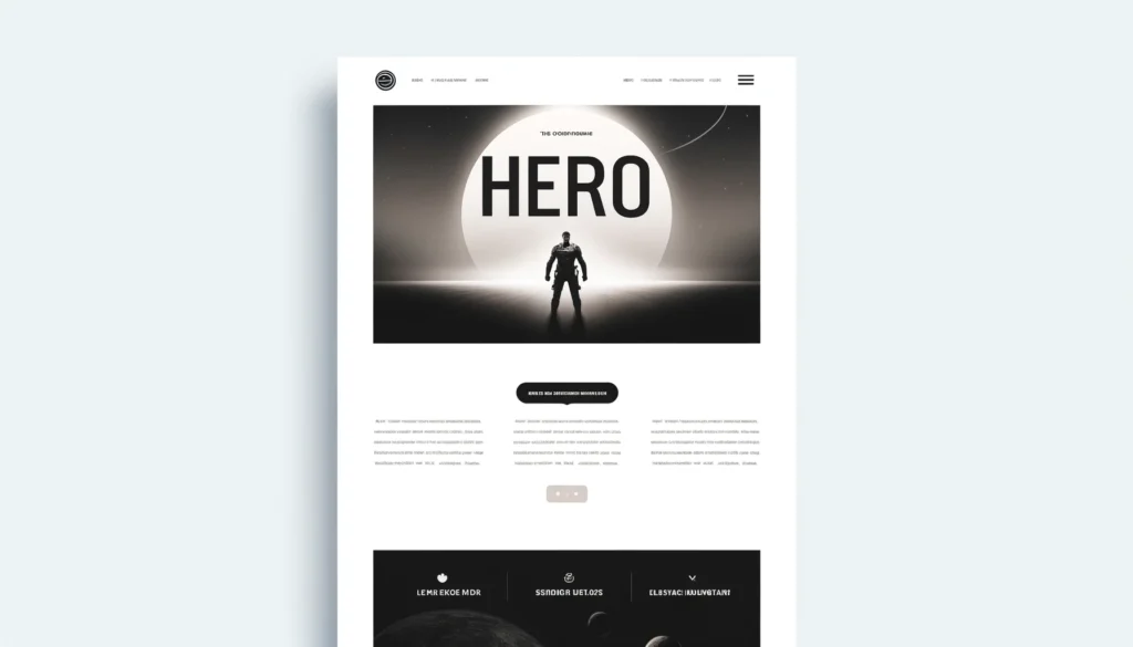 Hero Section Webdesign