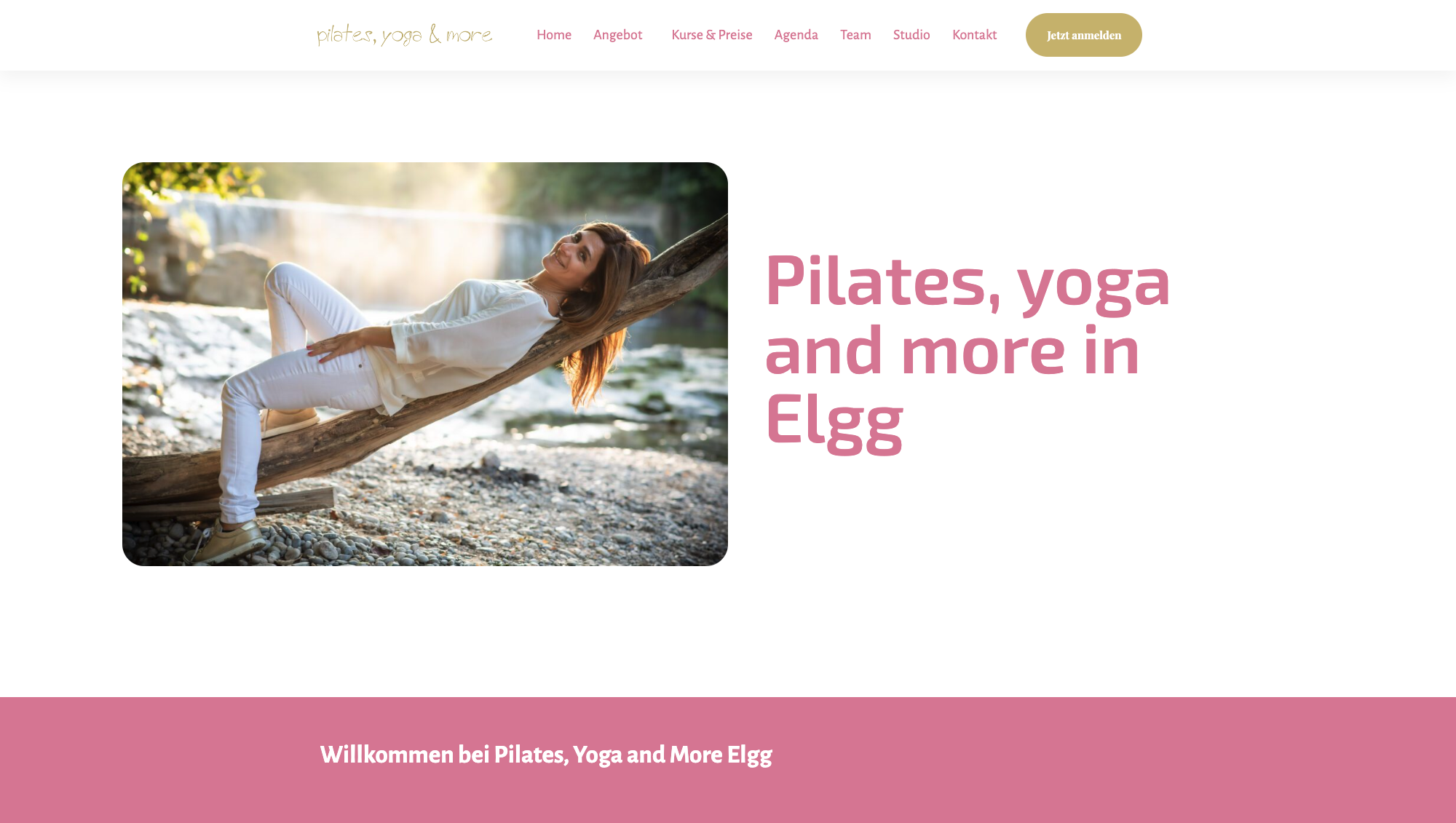 Pilates & More Website Screenshot